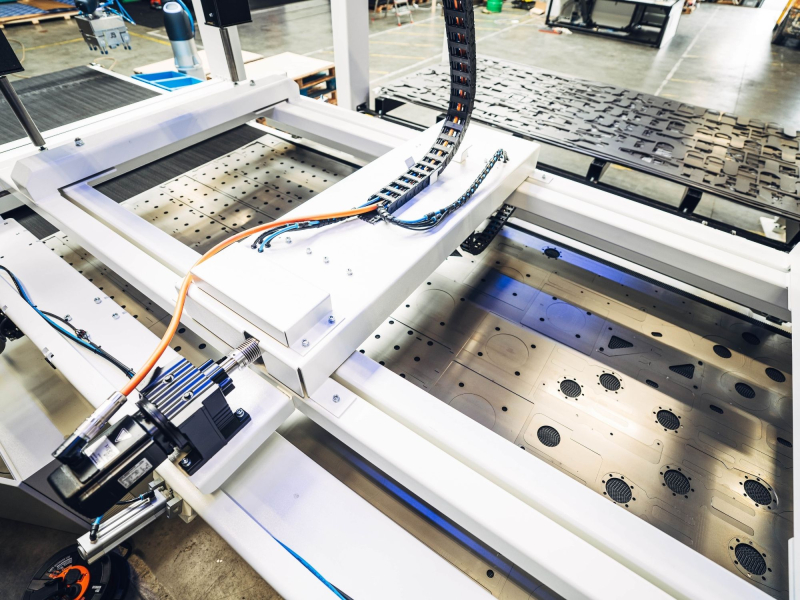 JBS Tech automated sorting line close up